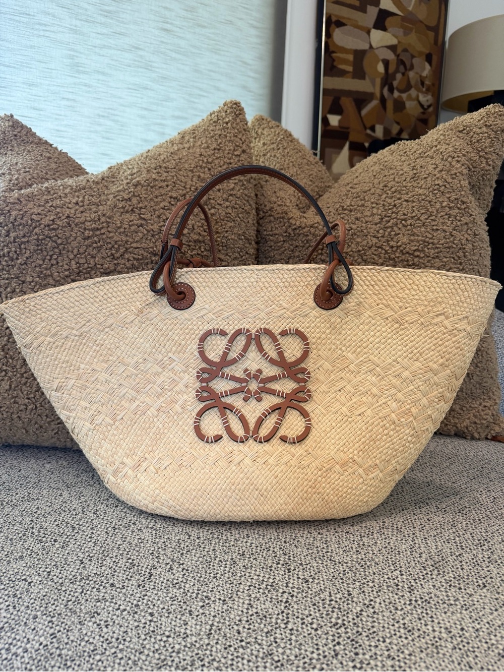 Loewe Raffia Anagram Medium